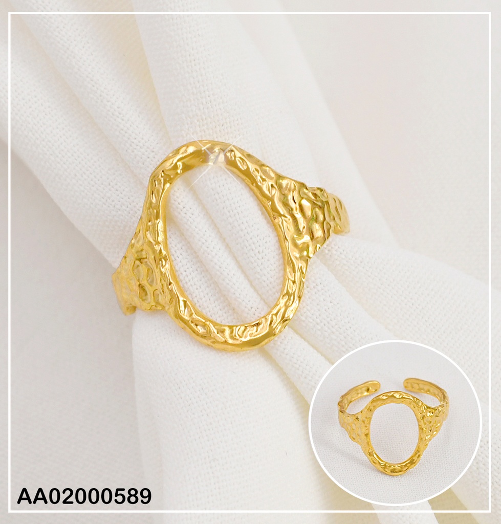 ANILLO ROMBO GRABADO # RA012-20