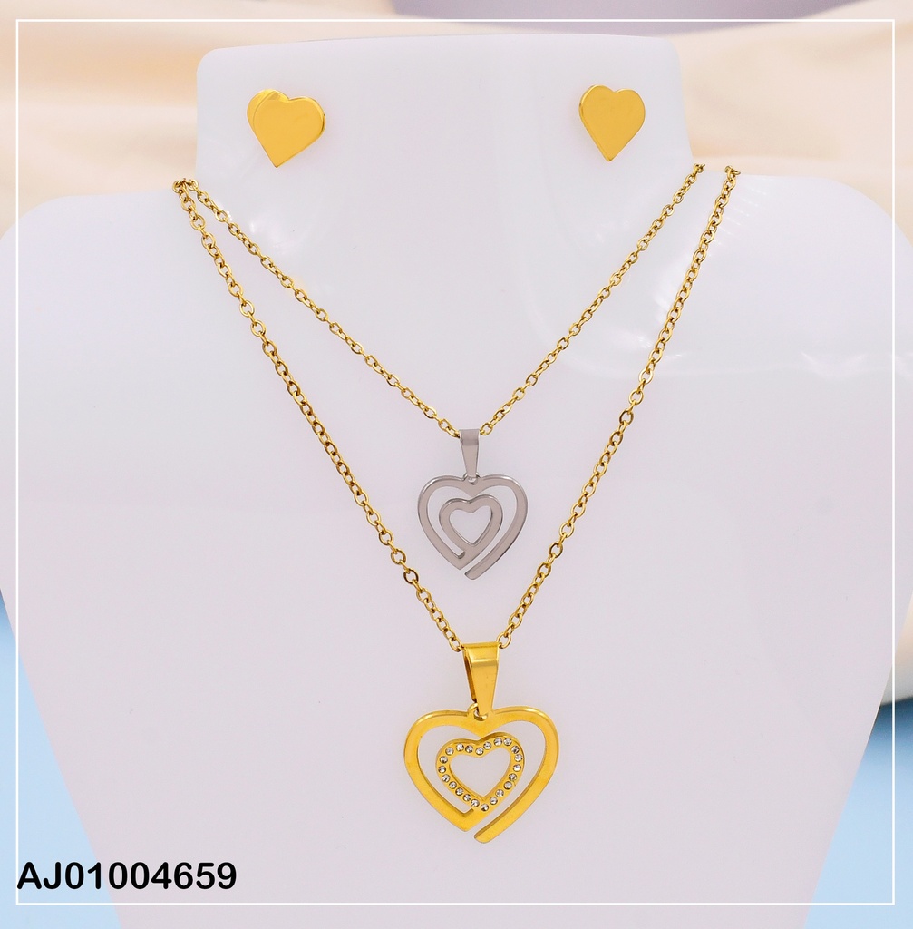 JUEGO CORAZON DOBLE LINEA # 0747001-W12 (NPE2025)