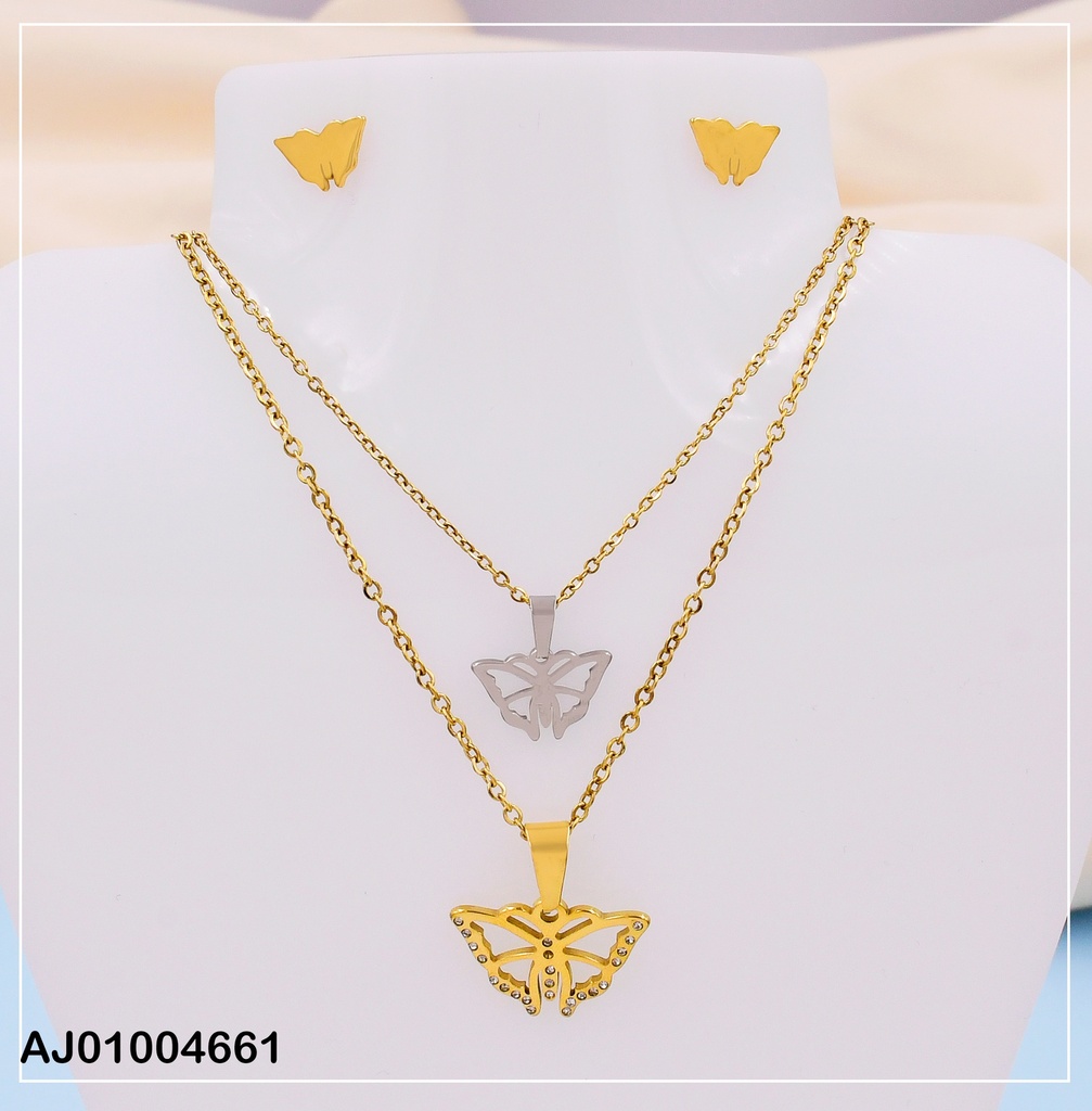 JUEGO CAD. DOBLE MARIPOSA # 0746981-W12 (NPE2025)