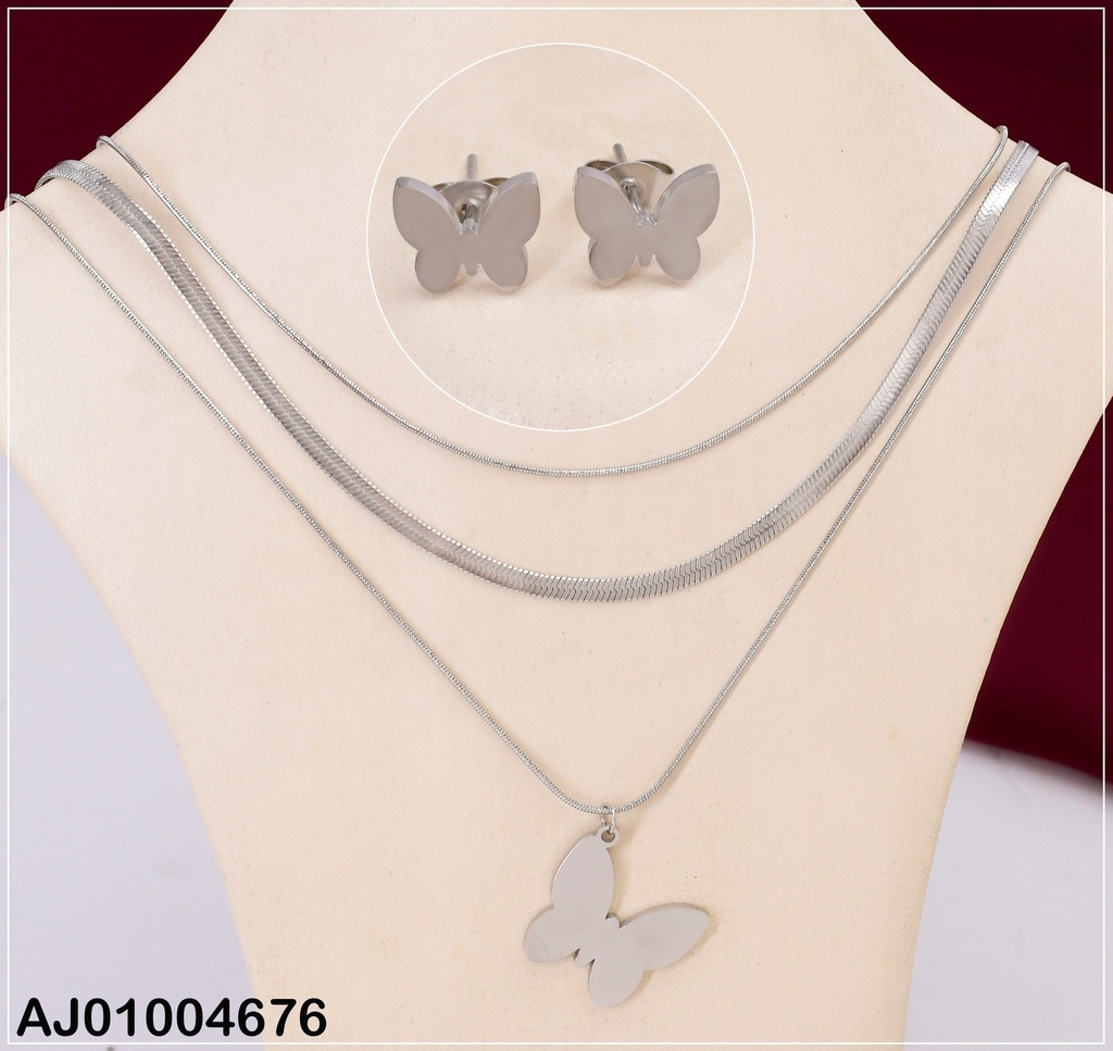 JUEGO PLATD. 3 CAD. MARIPOSA # 0743392-171