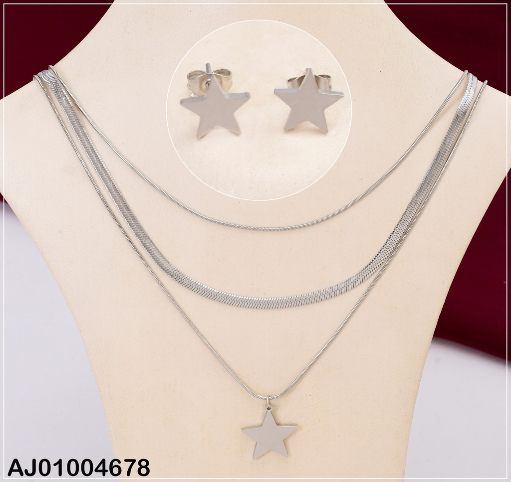 JUEGO PLATD. 3 CAD. ESTRELLA # 0743362-171