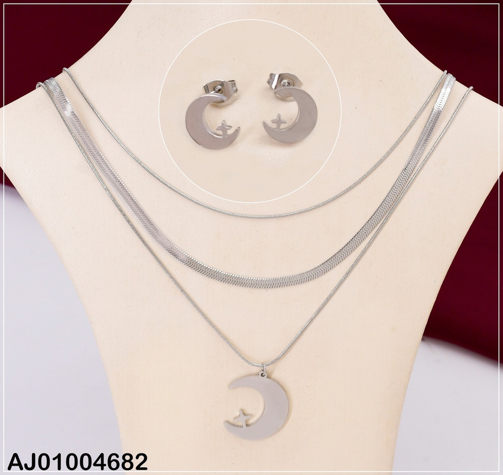 JUEGO PLATD. 3 CAD. LUNA ESTRELLA # 0743422-171