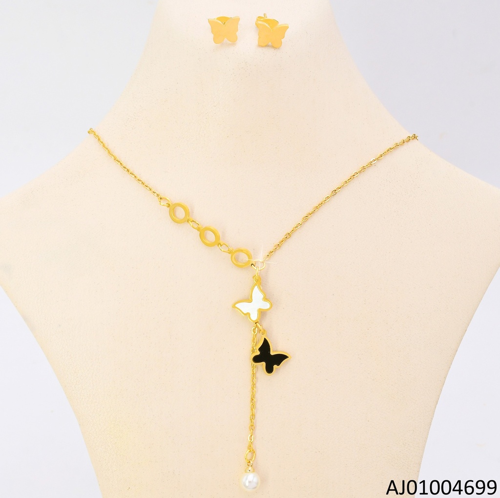 JUEGO MARIPOSAS CAD.⚪⚪🦋BLANCA/NEGRA.PERLITA (NPE2025)