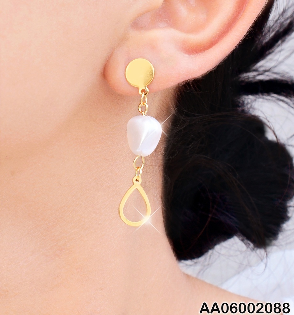 ARETES O PERLA CULTIVADA GOTA # 076020-W130