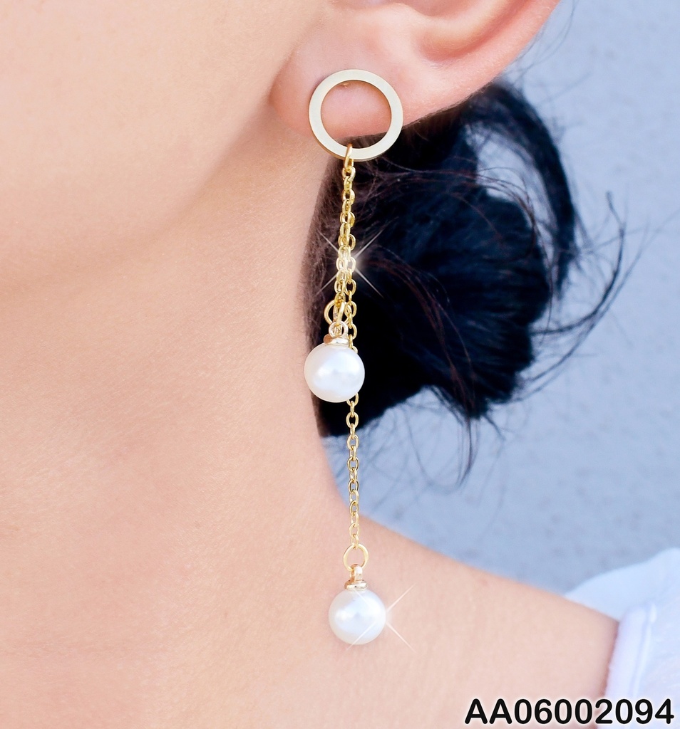 ARETES O 3 LINEAS CAD. PERLA # 075956-W130