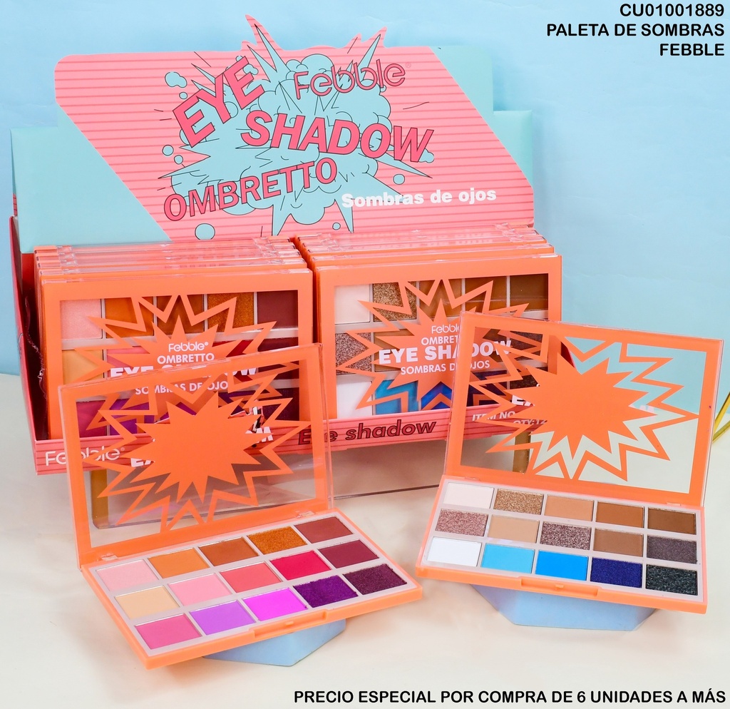 PALETA 15 SOMBRAS TONOS SURTIDOS OMBRETTO ES3877-44