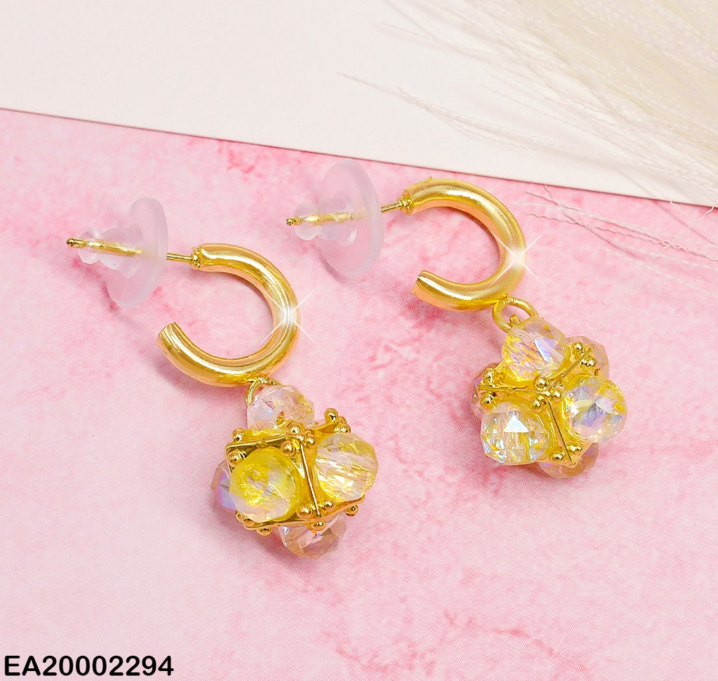 ARETES "C" RACIMO DE CRISTALES
