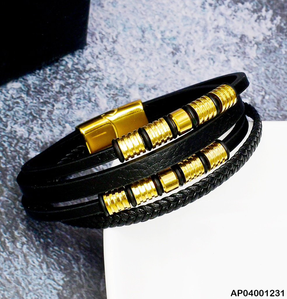 PULSERA 4 LINEAS I⬜I⬜I🔳I⬜I⬜I #081584-005