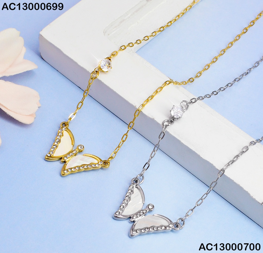 CADENA PLAT. DIJE DE MARIPOSA # CA101-45