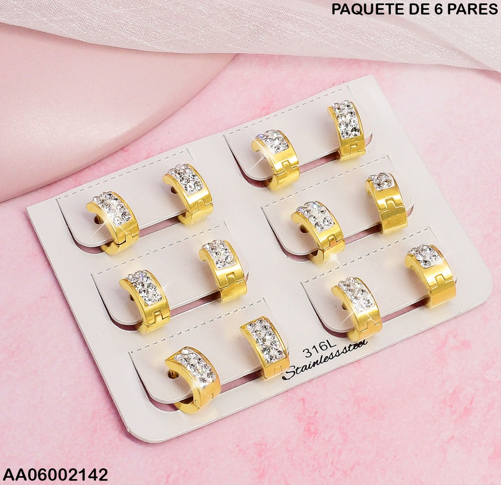 PAQUETE 6 PARES HUGGIES  ZIRC. # 003-S9667-100