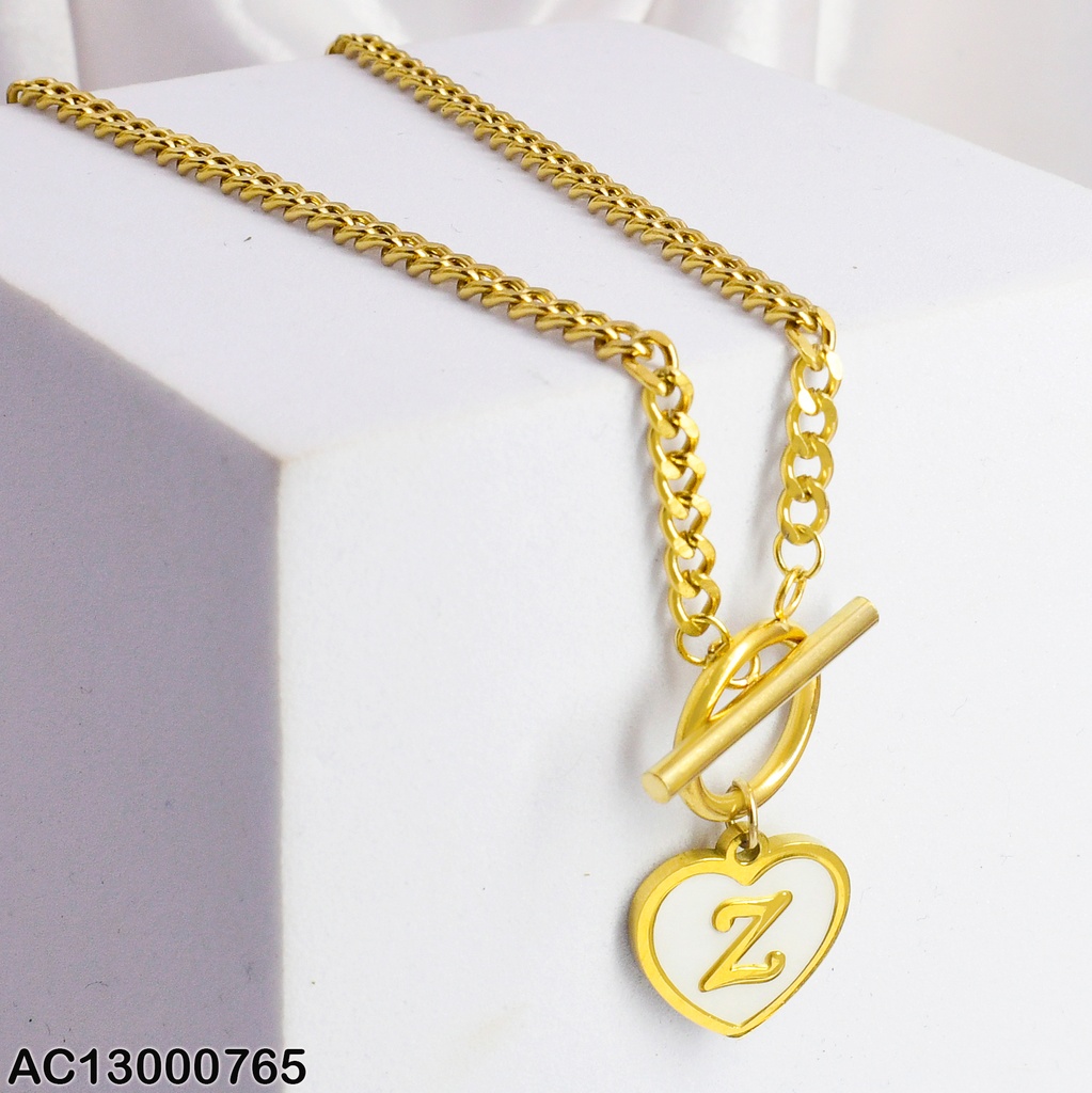 CADENA MARTILLADA DIJE CORAZON INICIAL (Z) 080290Z