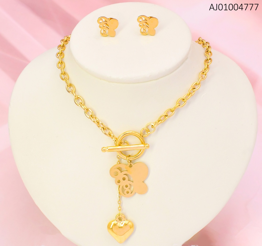 JUEGO MARIPOSA CORAZON CIERRE TIFFANY # 077215-W47 (NPE2025)