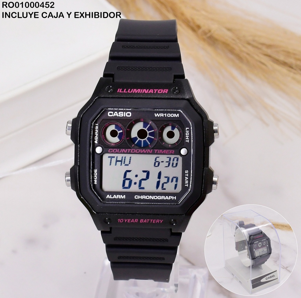 RELOJ SPORTY DIGITAL CASIO AE-1300WH-1A2  #3426