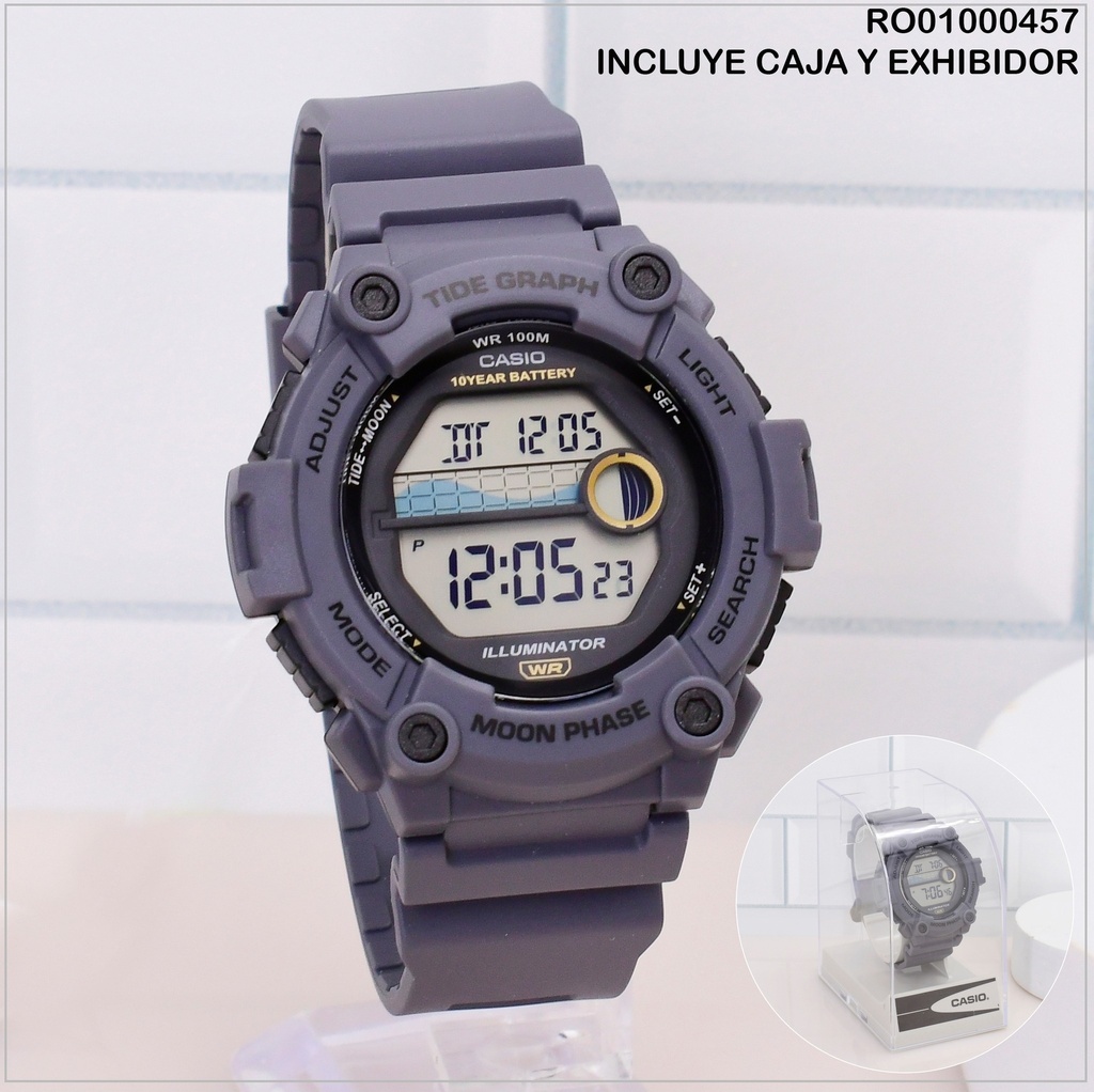 RELOJ DIGITAL GRIS CASIO WS-1300H-8A # 3507
