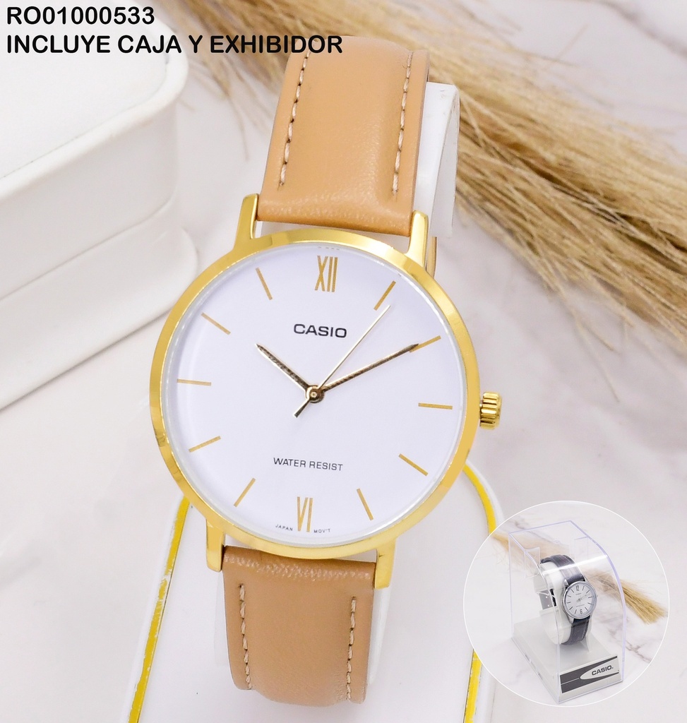 RELOJ ANALOGO DAMA CASIO LTP-VT01GL-7B # 1330