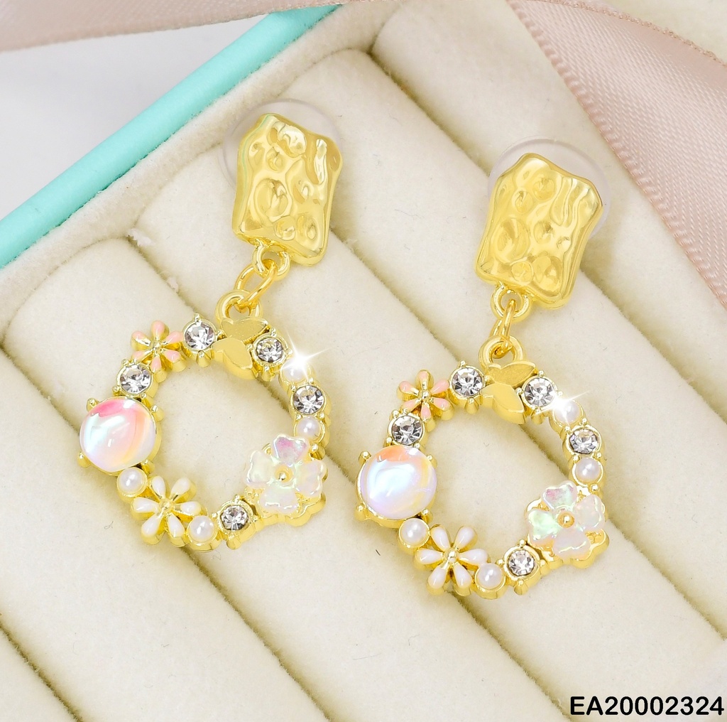ARETES COLGAR GUIRNALDA FLORES ZIRC. # EE352-5 (NPE2025)
