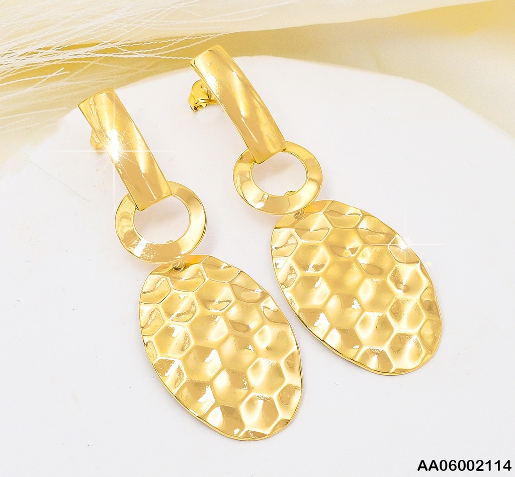 ARETES BARRITA CIRCULO/OVALO COLGANTES 076886
