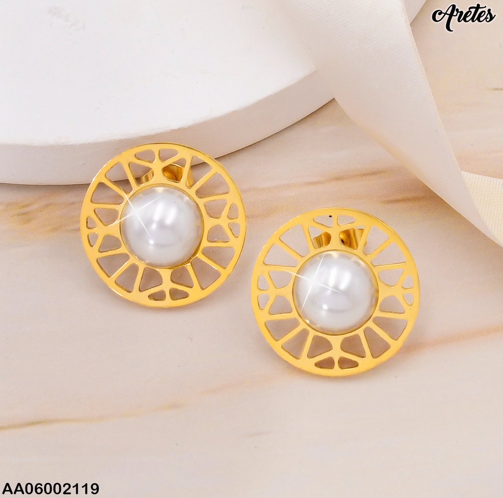 ARETES RD BORDES CALADOS CENTRO MEDIA PERLA