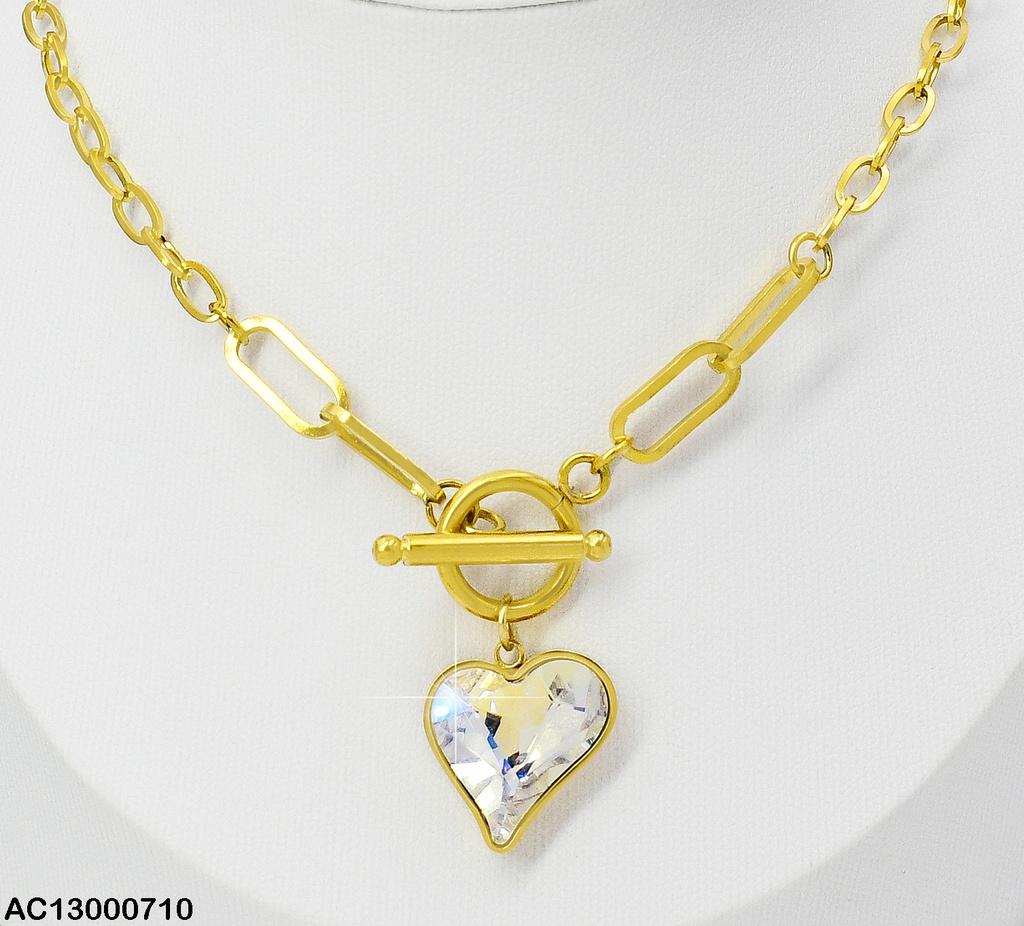 CADENA ESTILO TIFFANY CIERRE ∅ DIJE CORAZON # CA131-45