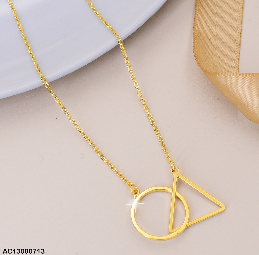 CADENA DIJE TRIANGULO CIRCULO # CA144-45