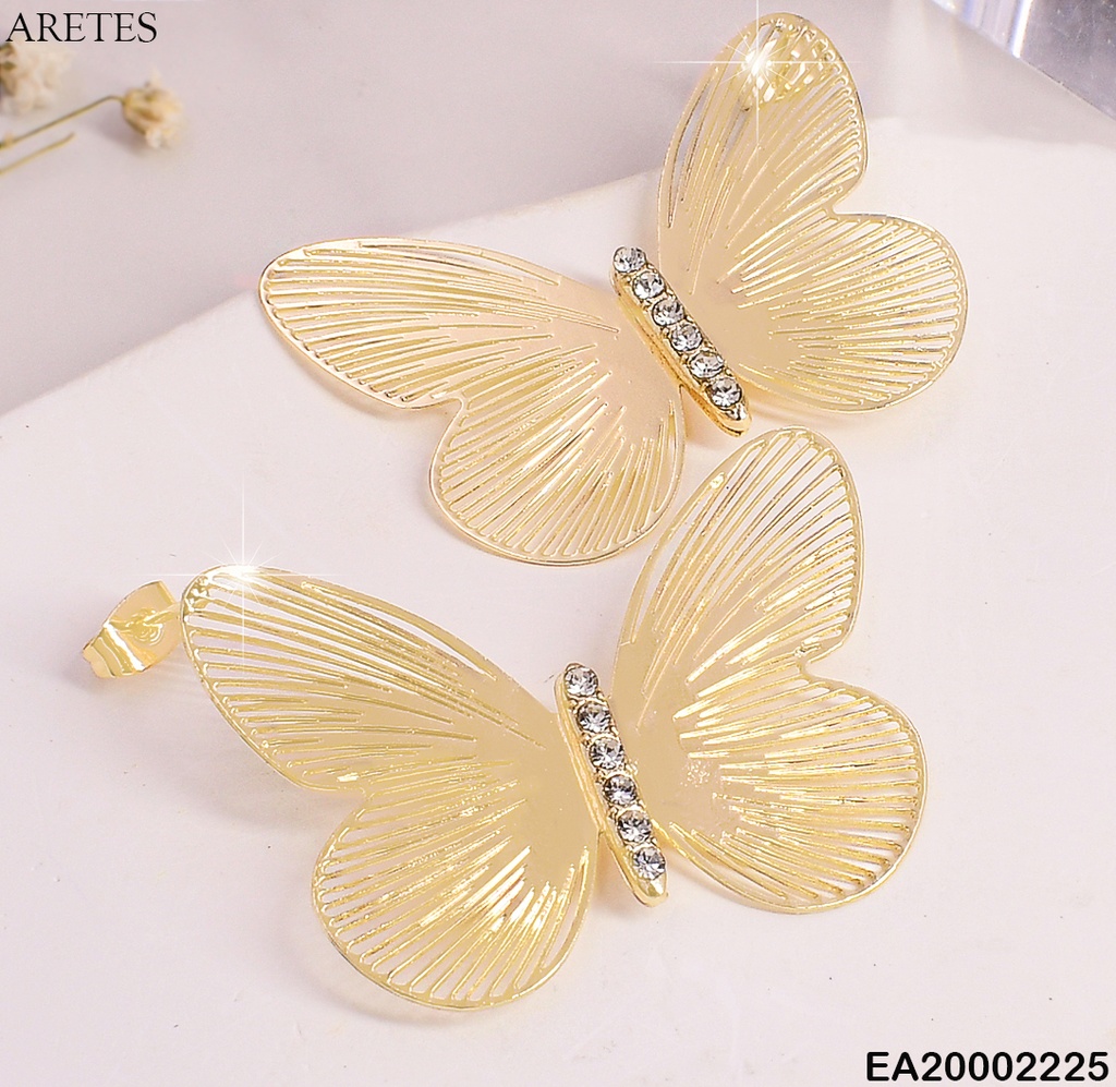 ARETES MARIPOSA CENTRO LINEA ZIRC.EE398-9