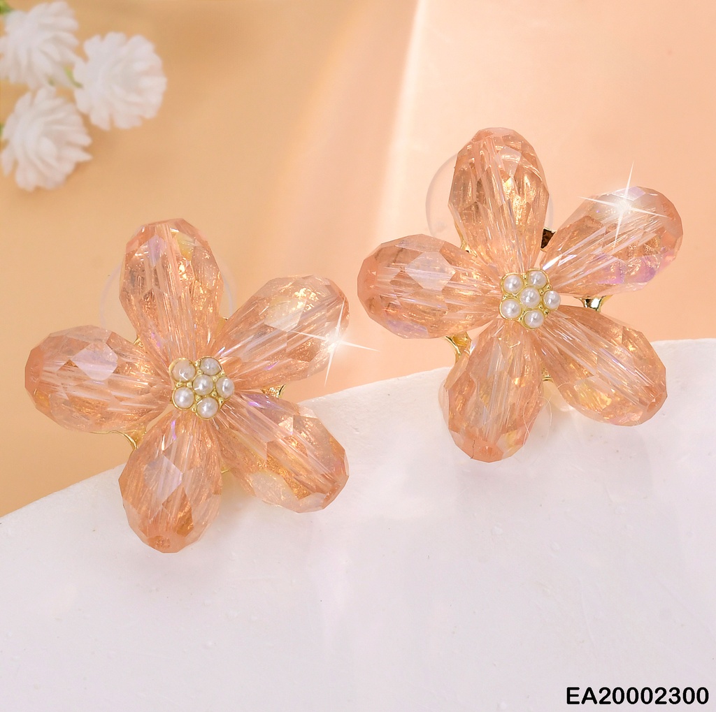 ARETES FLOR CRISTAL # EE322-120