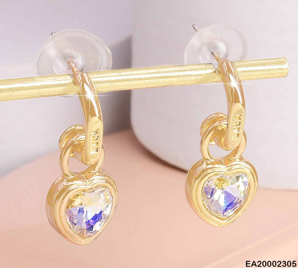 ARETES "C" CORAZON ZIRCONIA COLGANTE EE330-5 (NPE2025)