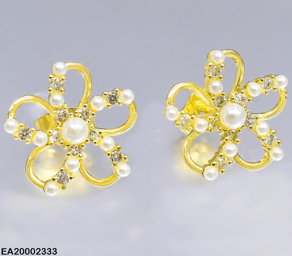 ARETES FLOR PERLAS # EE363-9