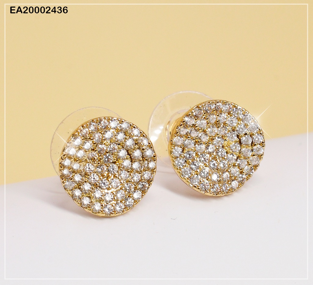 ARETES RD. ONDULADO C/ZIRC.# EE507-6