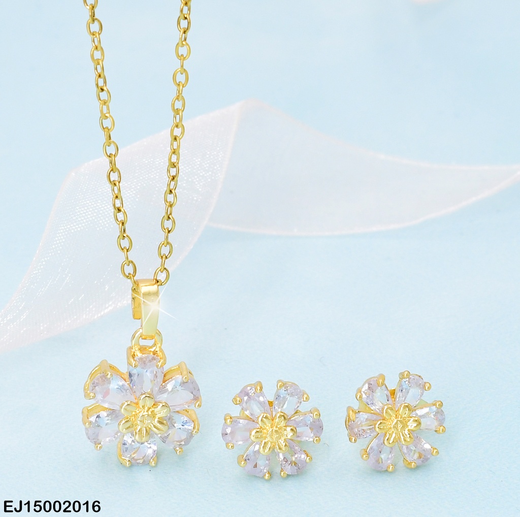 JUEGO FLOR ZIRCONIAS SE294-10