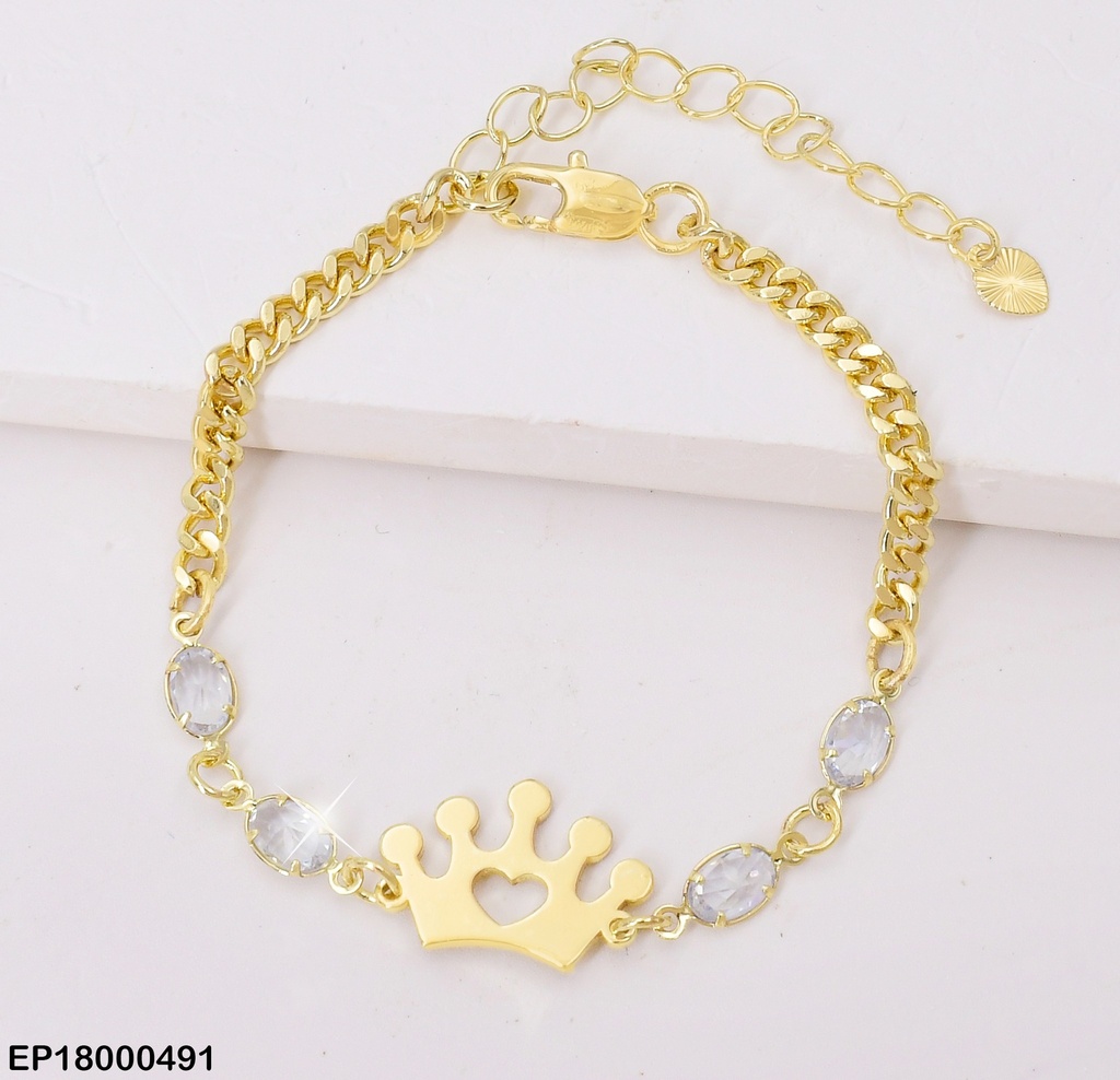 PULSERA CORONA ZIRC. RD. # BE107-9