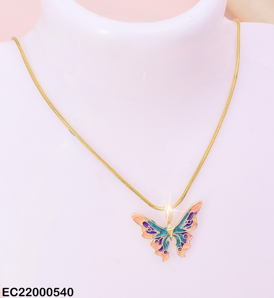 CADENA DIJE MARIPOSA COL.VARIOS CE052-9