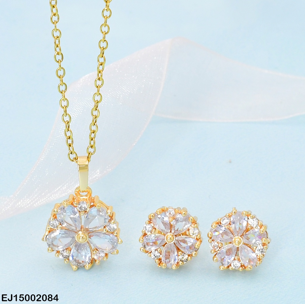 JUEGO FLOR ZIRCONIAS SE395-14