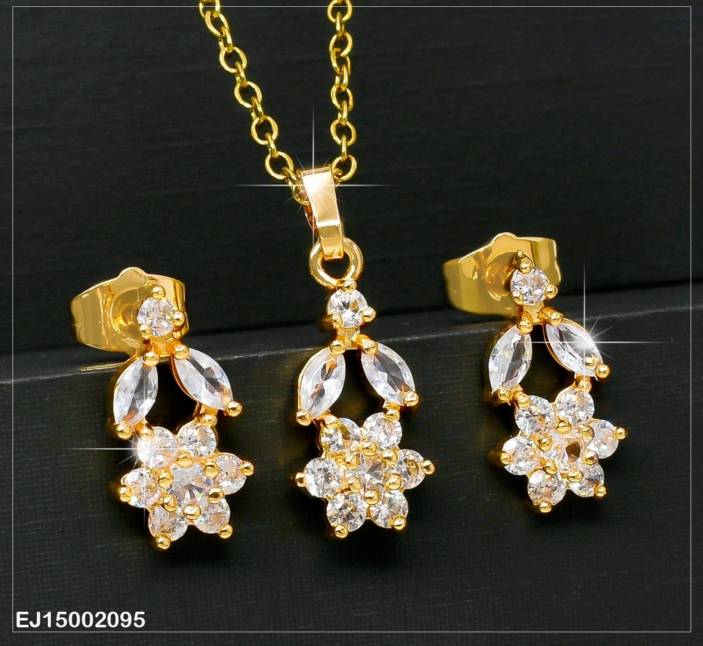 JUEGO FLOR PETALOS ZIRC. SE418-14