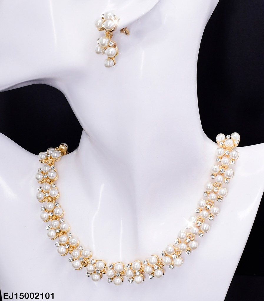 JUEGO PERLAS ARETES COLGANTE SE449-83