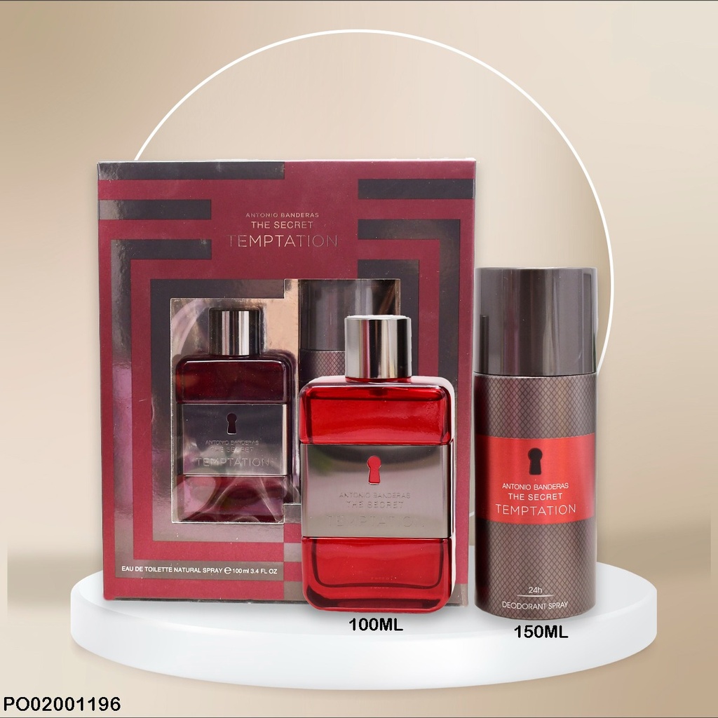 ESTUCHE PERFUMES THE SECRET TEMPTATION ANTONIO B.2PCS