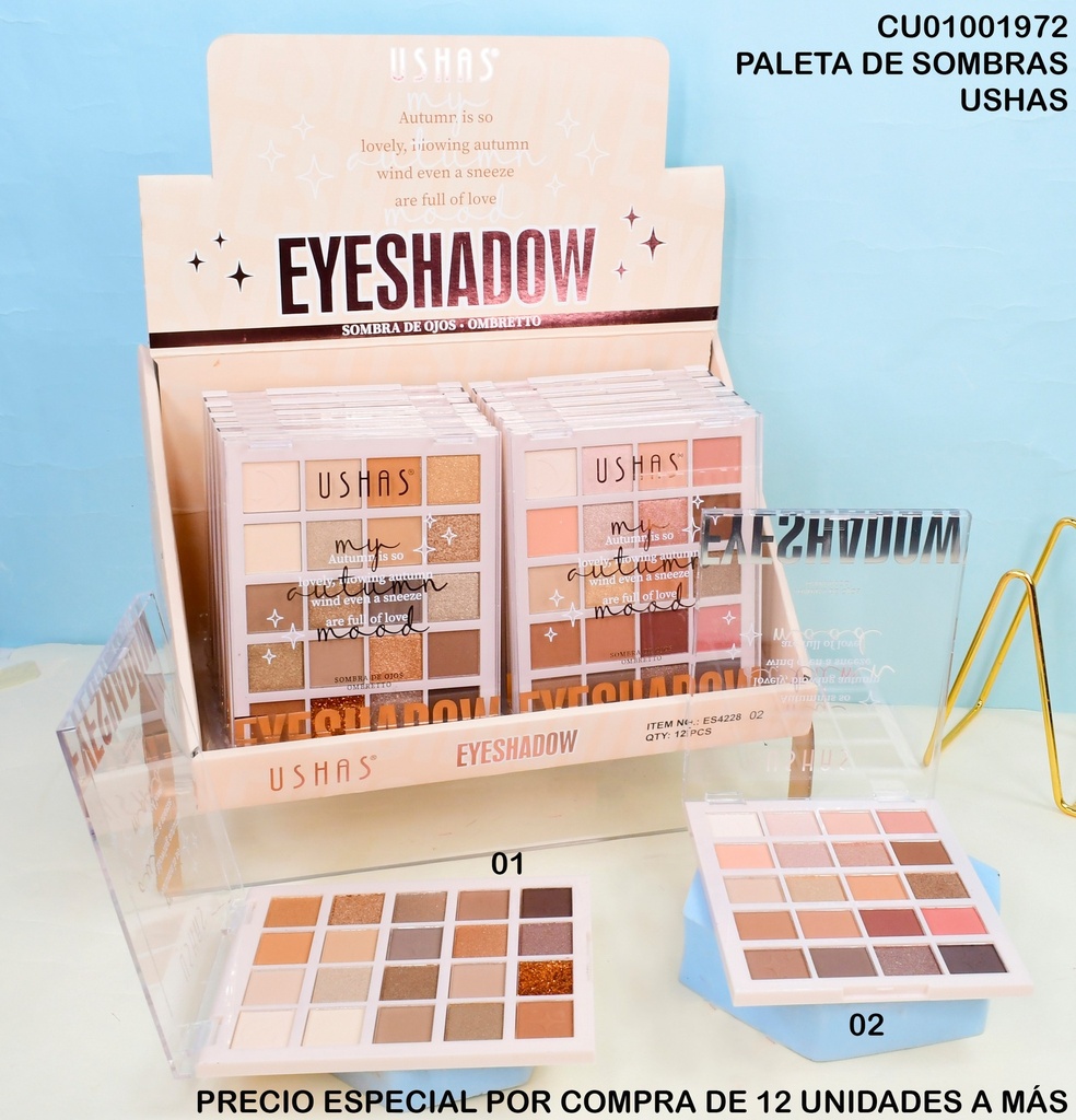 PALETA 20 TON.SOMBRAS MY MOOD USHAS ES4228-2