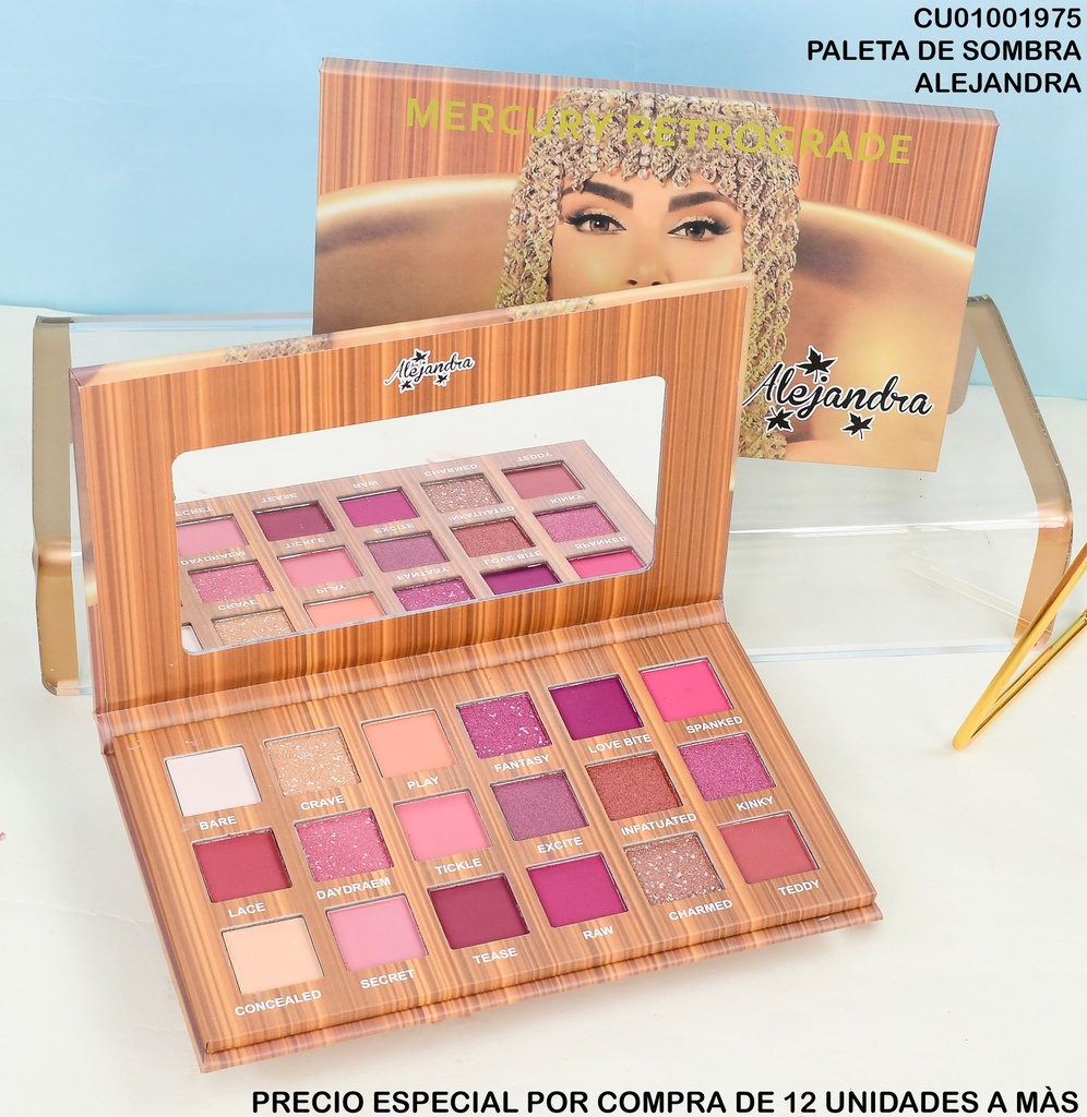 PALETA SOMBRAS 18 TONOS CLEOPATRA ALEJANDRA # 801