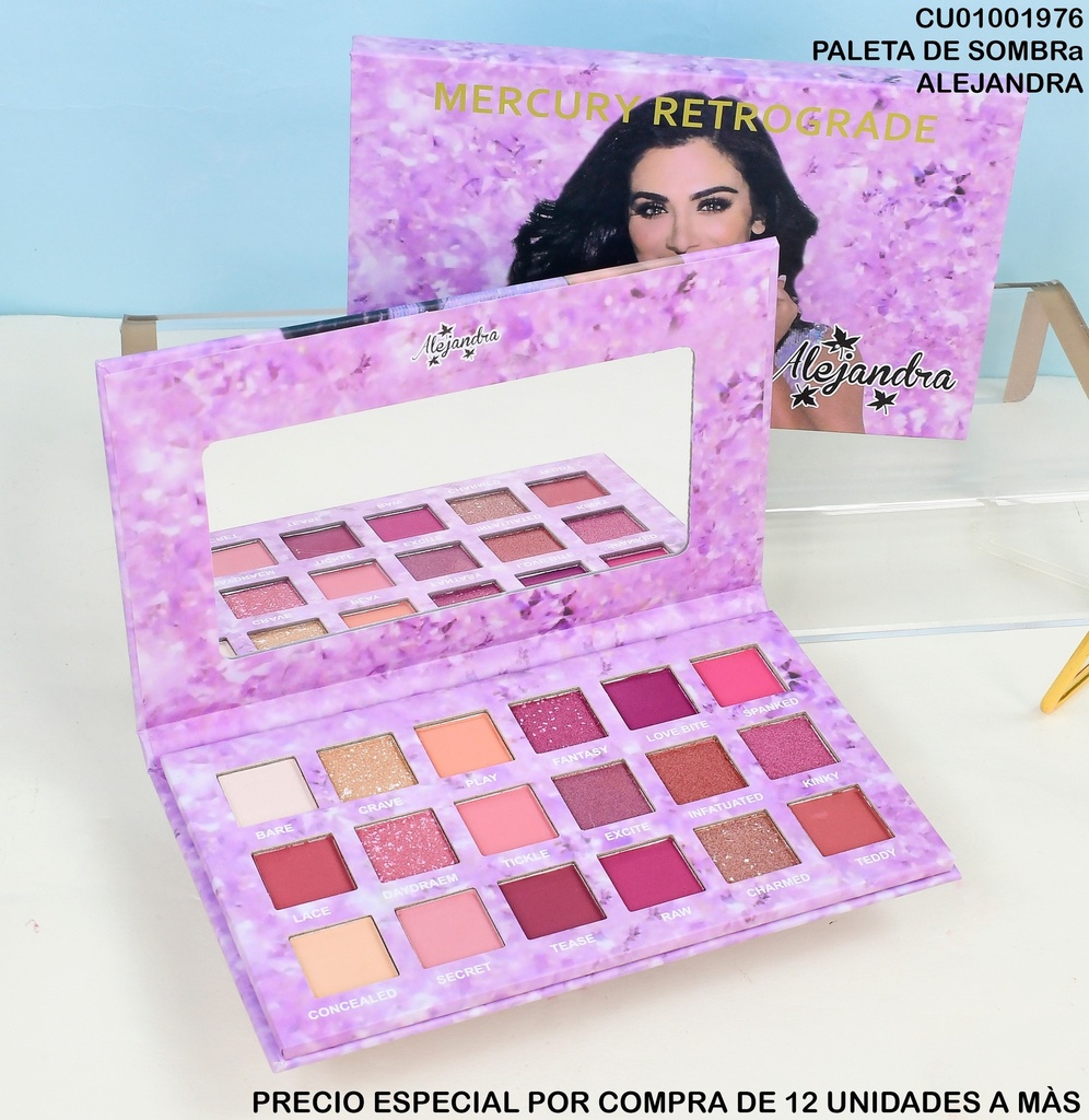 PALETA SOMBRAS 18 TONOS DISCO ALEJANDRA  # 803