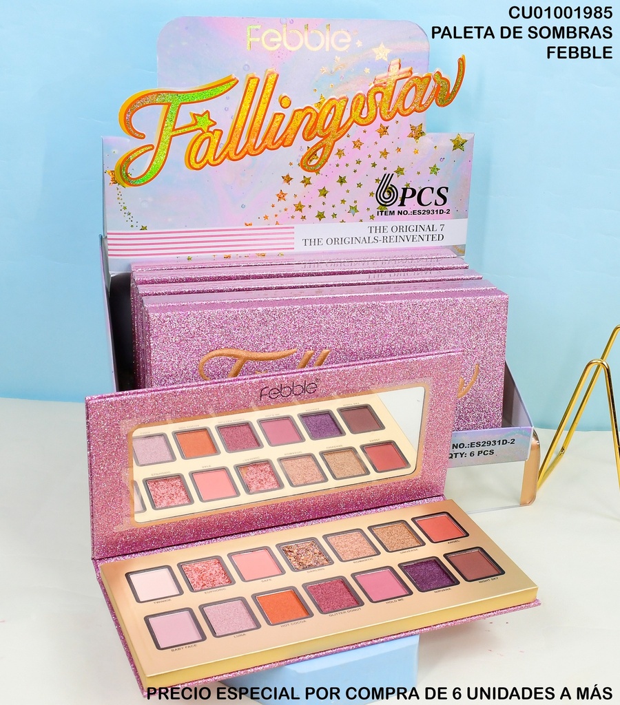 PALETA 14 TONOS SOMBRAS FALLINGSTAR FEBBLE ES2931D-2