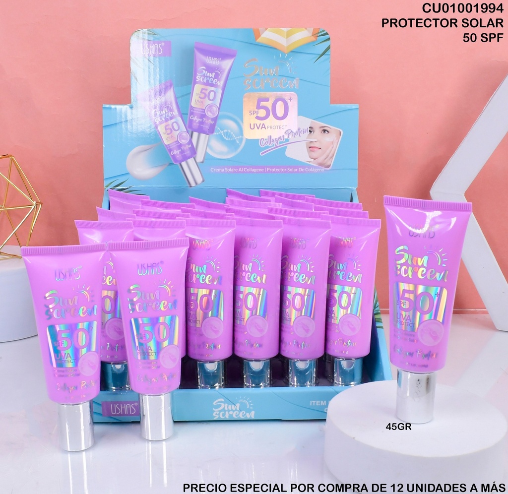 BLOQUEADOR SOLAR COLAGENO 50+ USHAS HA347