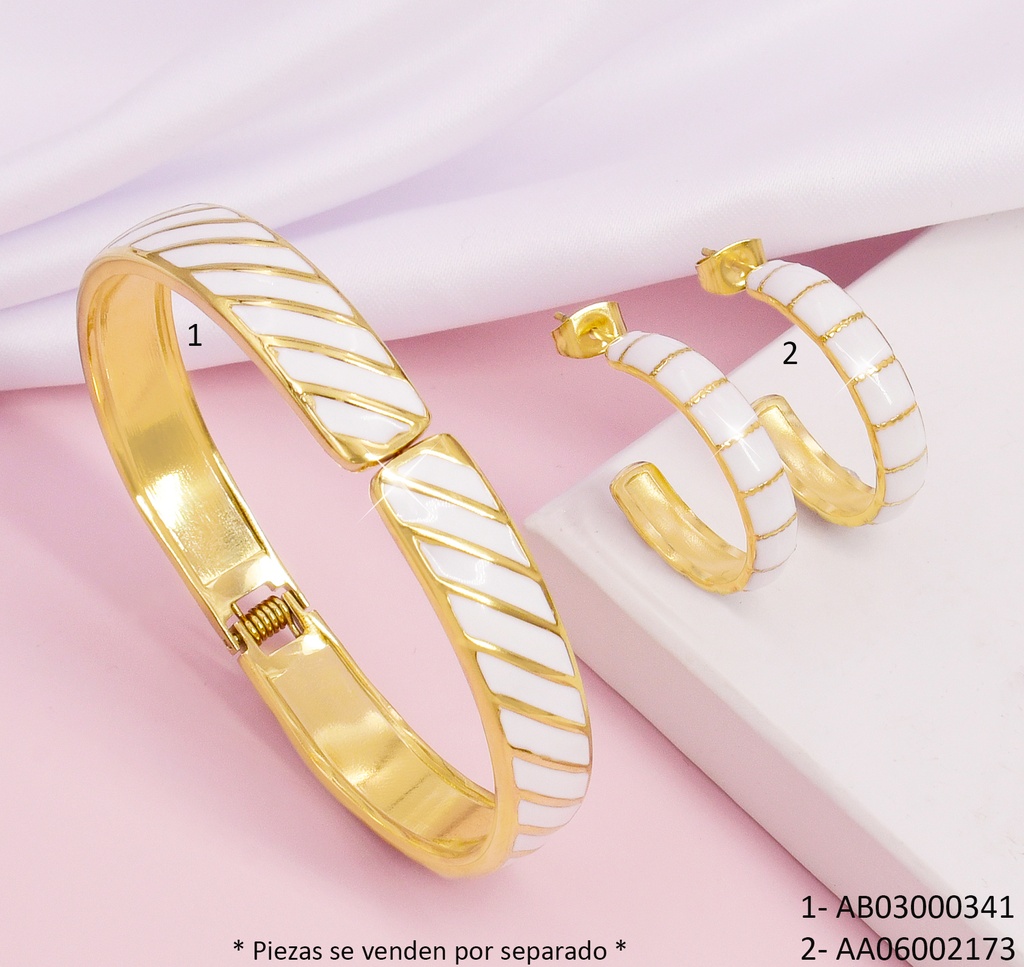 ARETES BLANCOS"C" LINEAS HORIZONTALES DOR.080726-W25