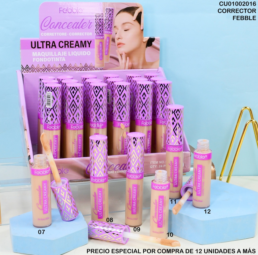 BASE LIQUIDA ULTRA CREAMY FEBBLE 12ML FS463-B