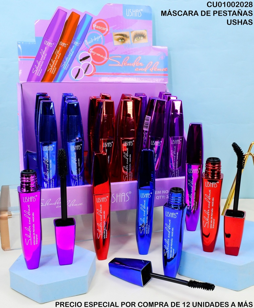 MASCARA DE PESTAÑAS SLENDER USHAS MA1089