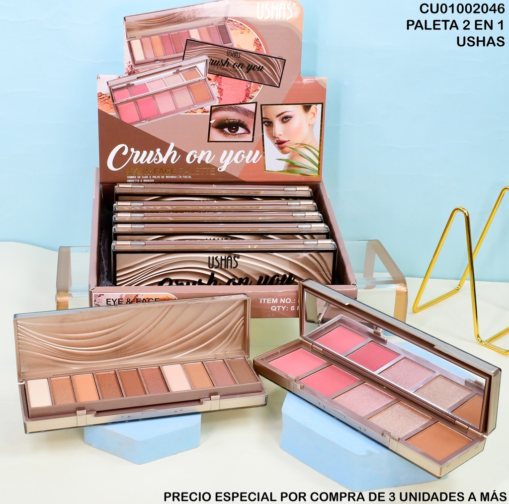 PALETA SOMBRAS/BRONCEADOR CRUSH ON YOU ES4060-2