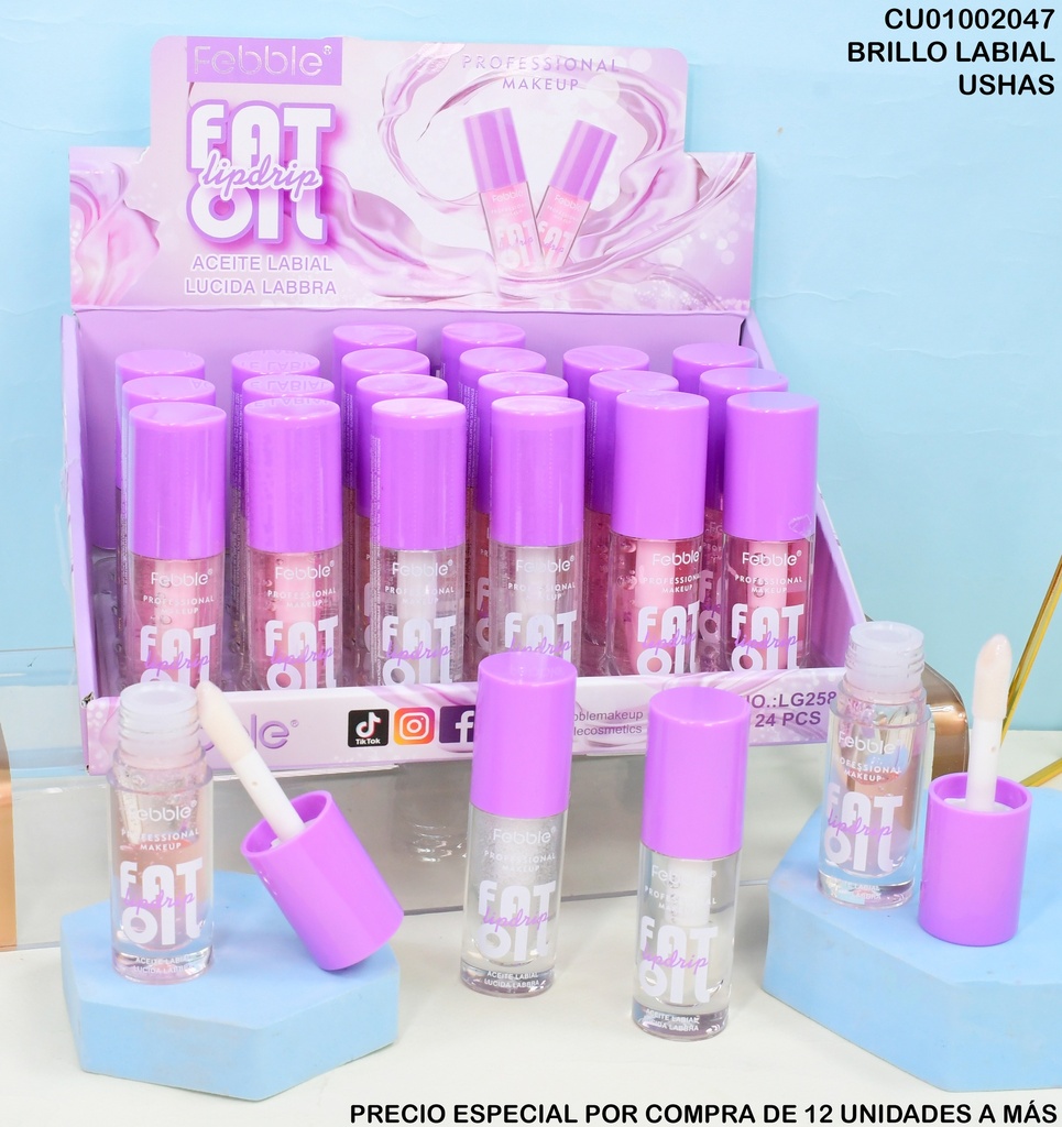 ACEITE LABIAL FAT OIL LIPDRIP FEBBLE LG2586