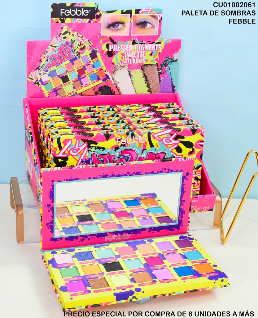 PALETA DE SOMBRAS 21 TON. ARTIST FEBBLE FBF002