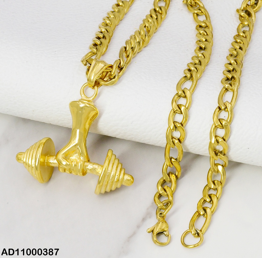 DIJE DORADO MANO C/MANCUERNA 080687