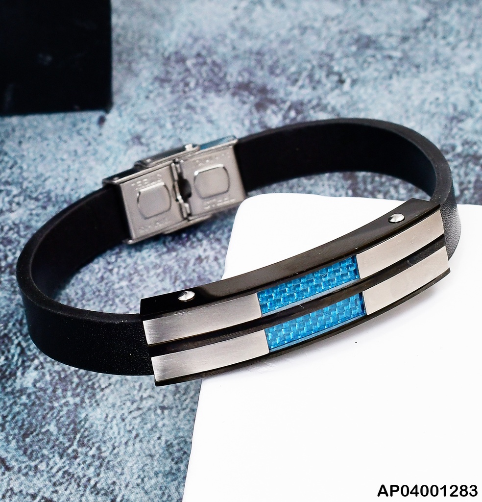 PULSERA PLATD. AZUL 081627-164
