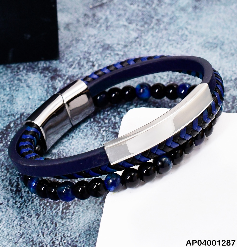 PULSERA 3 FAJAS PLACA 080920-W148
